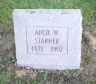 Grave Stone Arch Starner
