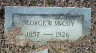 Grave Stone George W McCoy